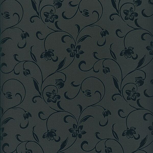 Фасад для кухни МДФ Пластик Лилии черные 2070